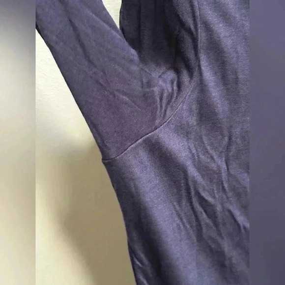 Eberjey Navy Jersey Long Sleeve Romper Pajamas Women’s M Soft Lounge One Piece - Picture 5 of 12